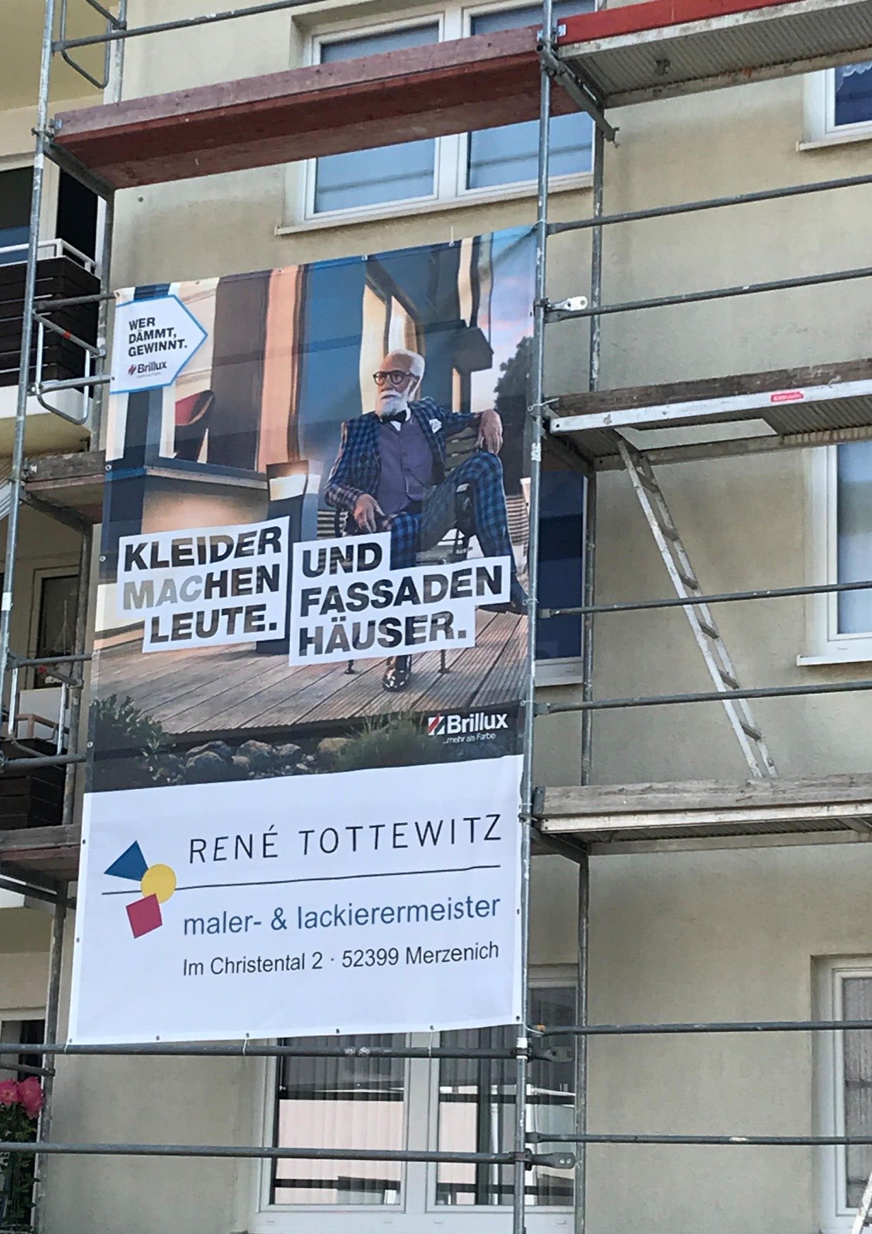 Fassadendämmung an einem Wohnhaus im Kreis Düren